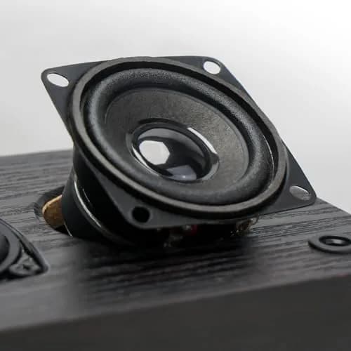 RIOWOIS Passive Bookshelf Speakers DS6500M Wood Grain | 2.75-inch Woofer, 2-inch Tweeter, 30W Peak Power, 6-ohm Impedance thumbnail 2