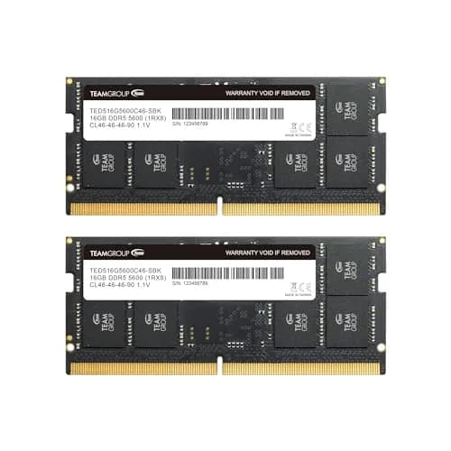 TEAMGROUP Elite SODIMM DDR5 32GB (2x16GB) 5600MHz CL46 Laptop Memory | 32GB Kit (2x16GB) thumbnail 1