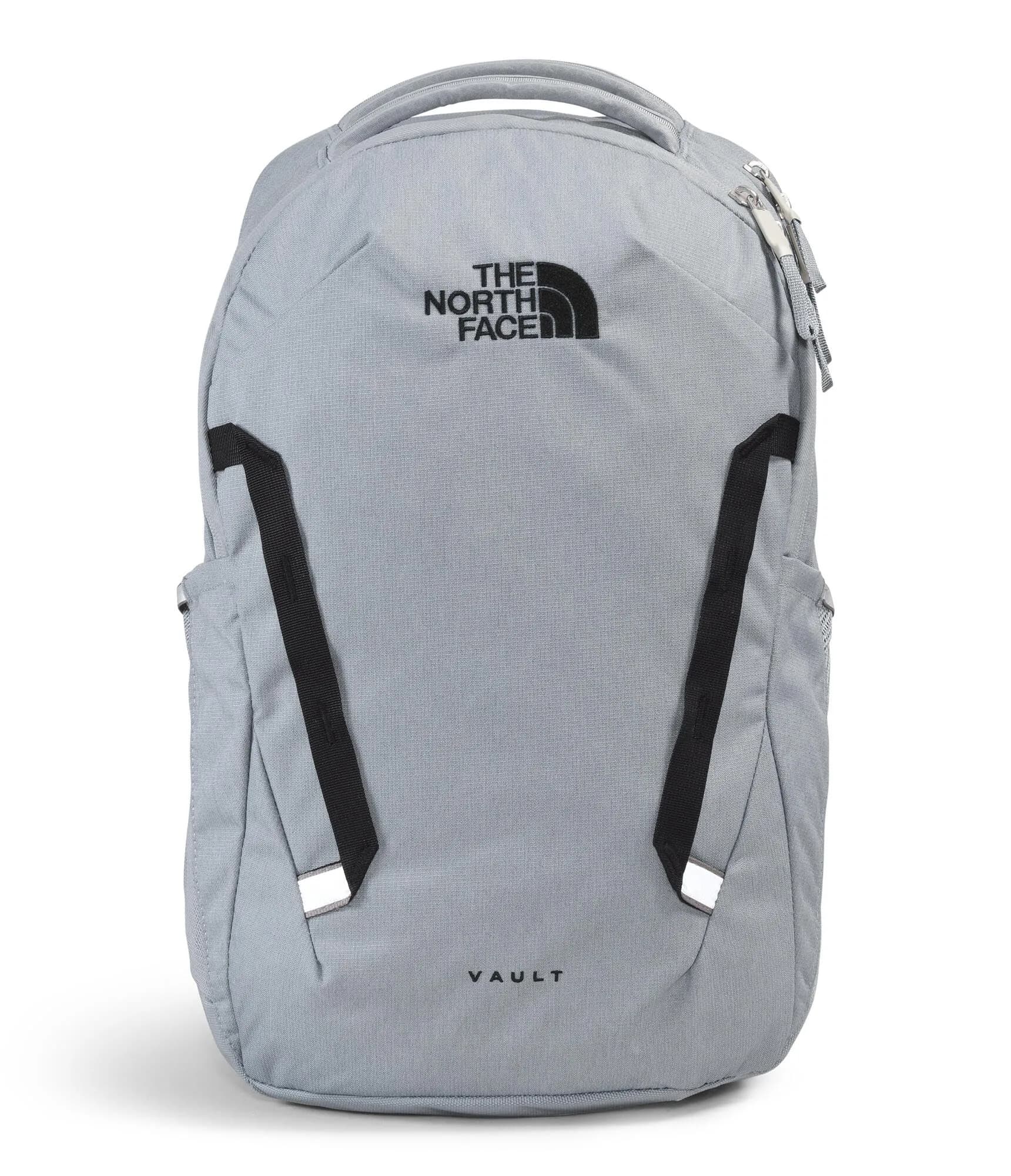 The North Face Vault Everyday Laptop Backpack 27L | Water-Repellent Commuter Bag — Mid Grey Dark Heather/Tnf Black-npf