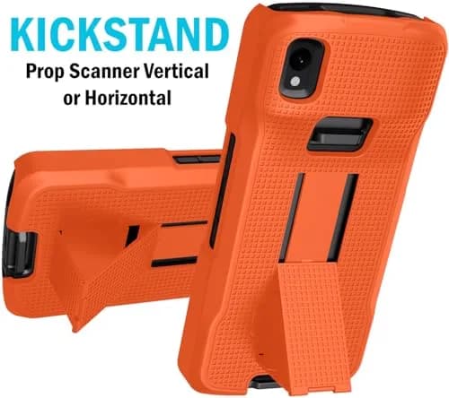 Nakedcellphone Hand Strap and Kickstand Case for Zebra TC22 TC27 - Bright Orange (1.5mm Slim Fit) thumbnail 8
