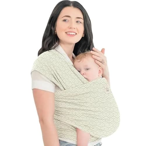 KeaBabies Original Baby Wrap Carrier - Midnight Gray, One Size | IHDI Certified & Breathable - main product image