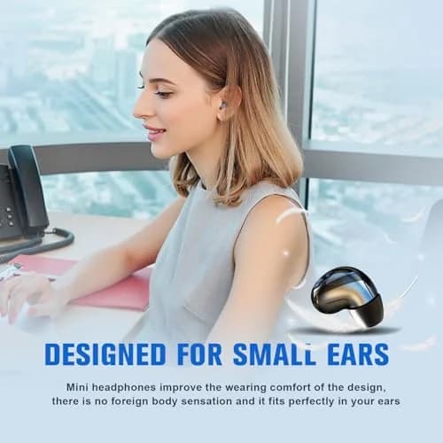 Loluka Mini12HD True Wireless Earbuds Black | Bluetooth 5.1, 24H Battery, Discreet In-Ear Fit thumbnail 4