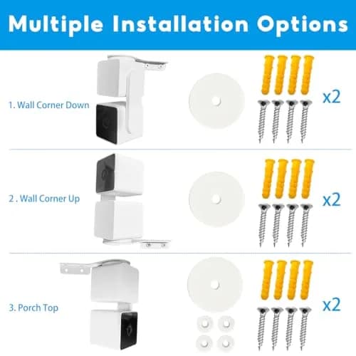 ALLICAVER Wall Mount for Wyze Cam Pan V3 Outside Corner Metal Bracket | Supports 270° Rotation thumbnail 4