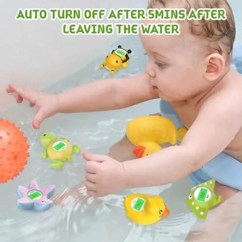 dar darouxiao Baby Bath Thermometer Floating Duck | Instant Temp & Safety Alert (70-120c) thumbnail 5