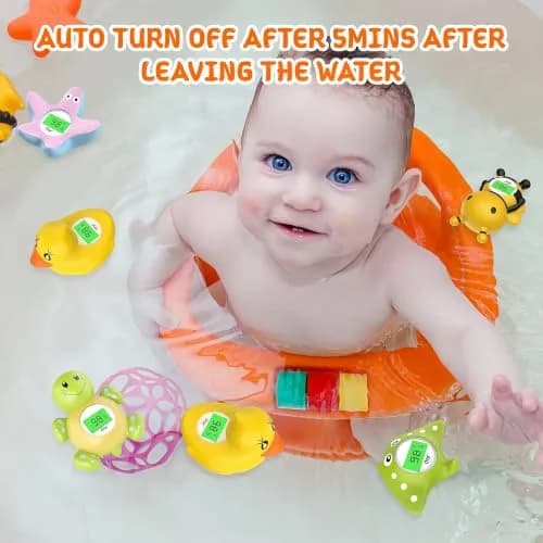 dar darouxiao Baby Bath Thermometer Floating Duck | Instant Temp & Safety Alert (70-120c) thumbnail 9