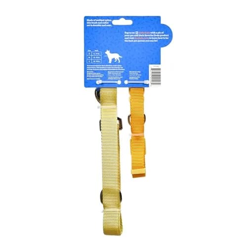 The Dodo All Nylon Yellow Collar and Leash - Medium | Waterproof & Matching Set for Dogs thumbnail 5
