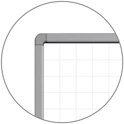 Luxor WB7240LB 72" x 40" Wall-Mounted Magnetic Ghost Grid Whiteboard | Aluminum Frame, Includes Mounting Hardware thumbnail 1