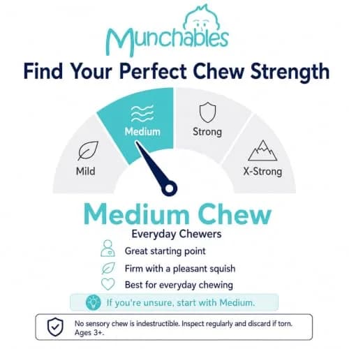 Munchables Starlight Chewelry Necklace (Fuchsia/Aqua/Pink) | OT-Recommended Sensory Chew for Children & Adults thumbnail 4