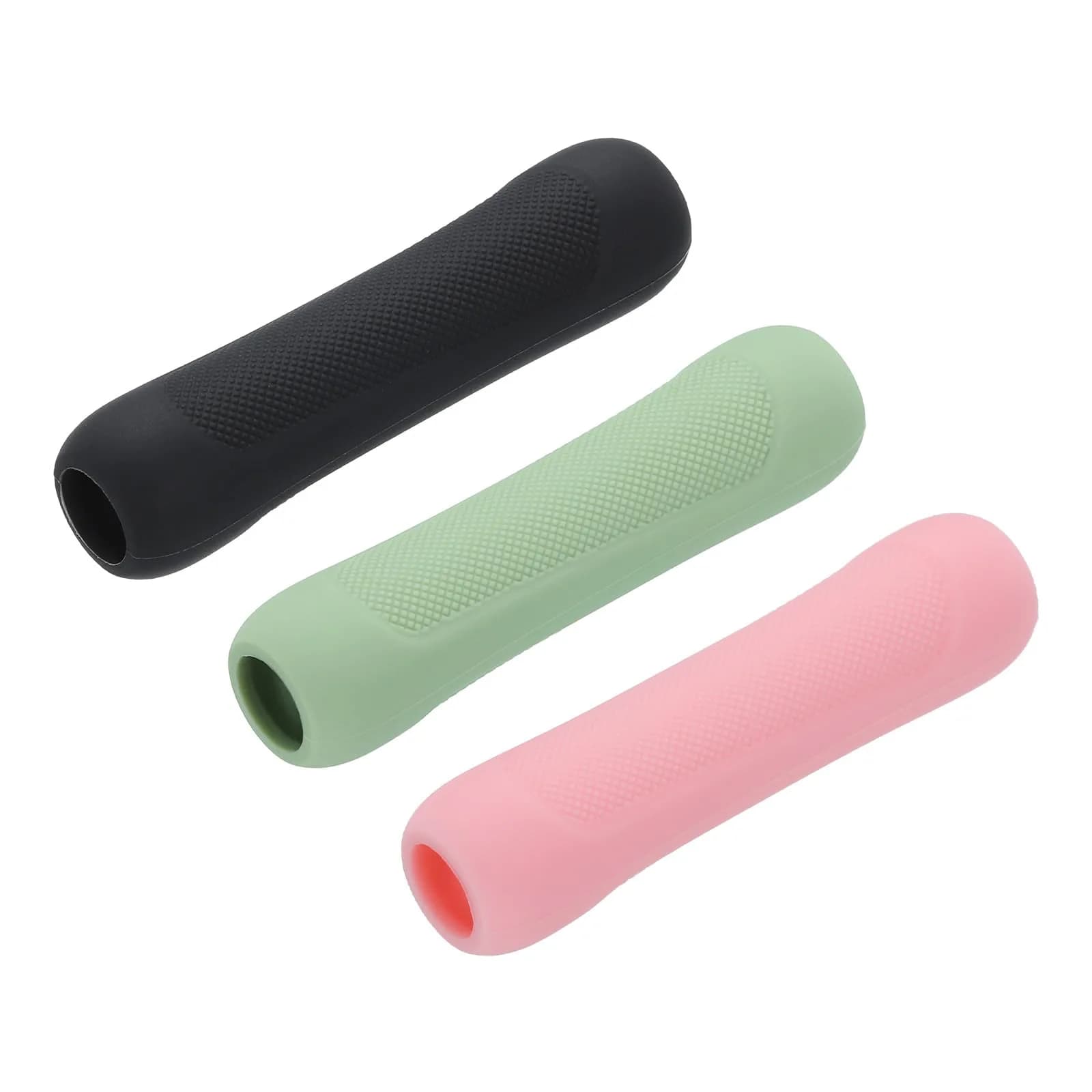 MECCANIXITY Pink 3pcs Pen Grip Silicone Case | Ergonomic, Soft & Non-Slip (60mm x 15mm)