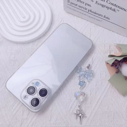 cioatu Cute Phone Charms Aesthetic Y2K Cell Phone Charms Strap Strawberry Butterfly Star Phone Charm Y2K Accessories for Bag Keychain Airpods Camera Pendants Decor (1x Blue Heart) thumbnail 4