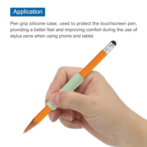 MECCANIXITY 3pcs Pen Grip Silicone Case | Ergonomic Touchscreen Stylus Sleeve for Better Grip thumbnail 4