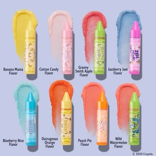 Lip Smacker Crayola Party Pack Lip Balms | 8 Count, Cruelty-Free, Glossy Finish thumbnail 2