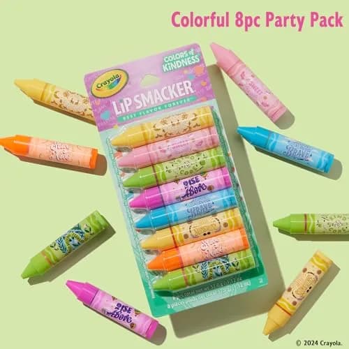 Lip Smacker Crayola Party Pack Lip Balms | 8 Count, Cruelty-Free, Glossy Finish thumbnail 3