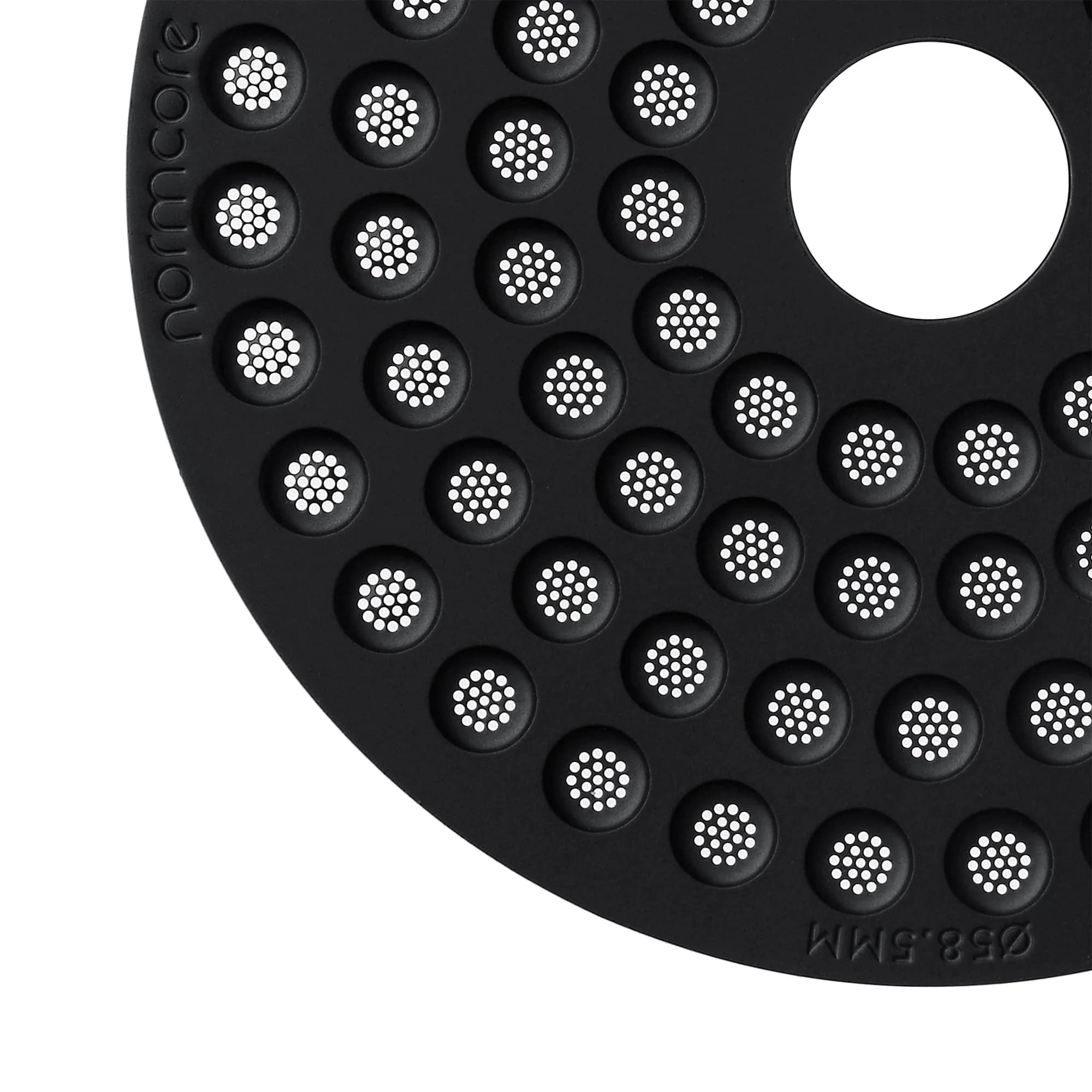 Normcore Black 58.5mm x 0.8mm Ultra-Slim Puck Screen with Round Hole - view 2