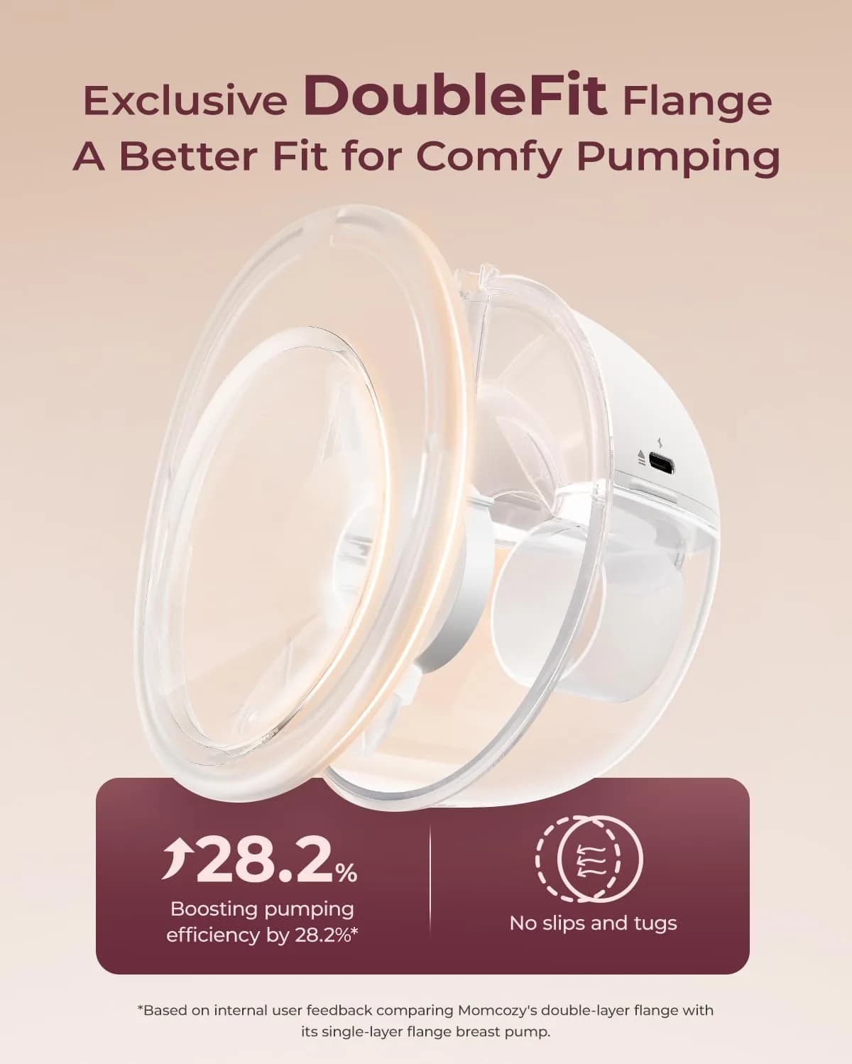 Momcozy M5-Lite Wearable Breast Pump Storage Bag with Detachable Tray - White - view 3