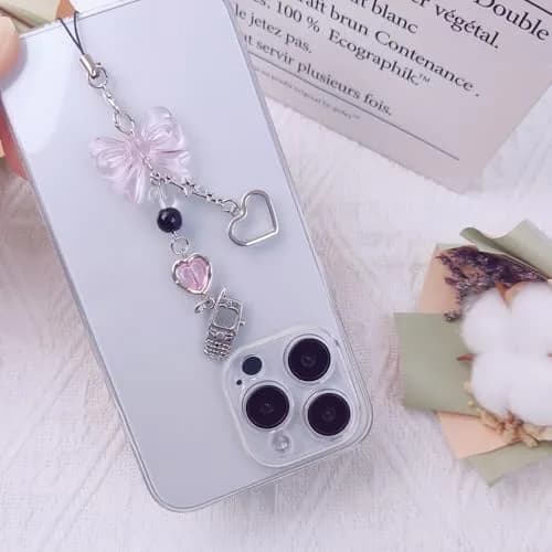 cioatu Phone Charm 1-4PCS Y2K Aesthetic Strawberry Butterfly Star | Cute Phone Accessories thumbnail 6