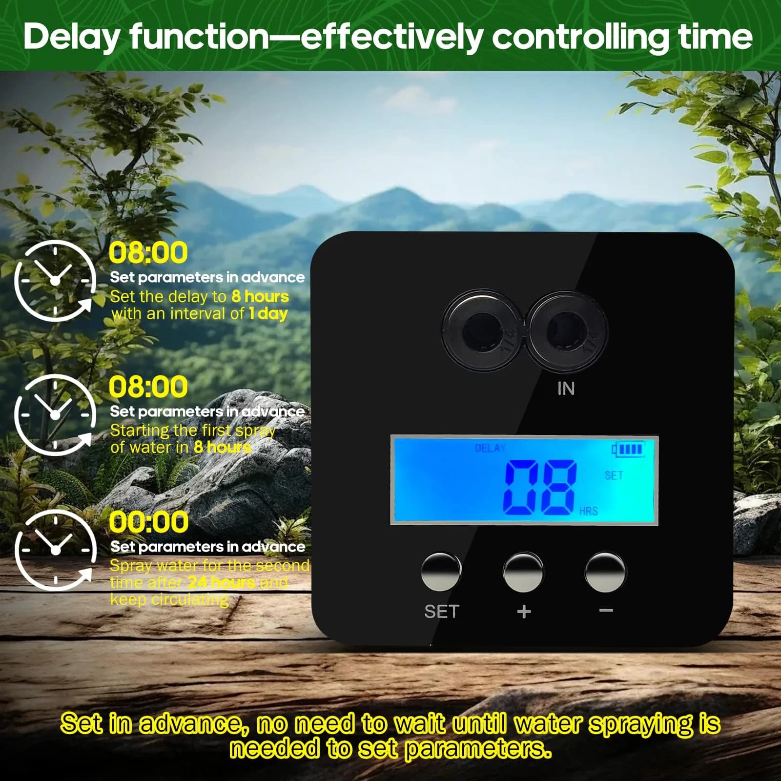 MYGIIKAKA Touch Version - 2nd Gen Automatic Reptile Mister Fogger with 2 Nozzles & Timer Control - view 4