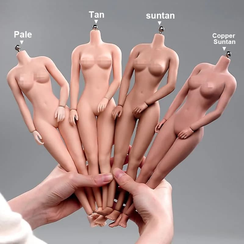 Fremego 1/6 Scale Asian Female Body 12-inch Seamless Figure with Large Bust | ASTM-Tested & BPA-Free Toy Figure thumbnail 3