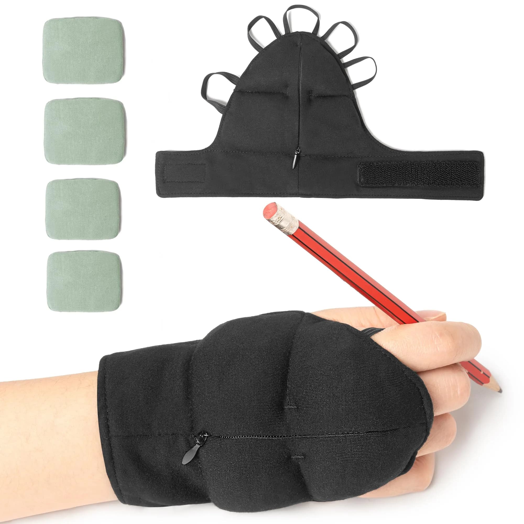 Noah Baby Weighted Gloves for Tremors, Left Hand, L Size | Steady Hand Therapy Aid — X-Large, Right Hand