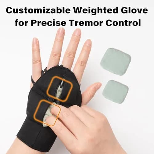 Noah Baby Weighted Gloves for Tremors, Left Hand, L Size | Steady Hand Therapy Aid thumbnail 2