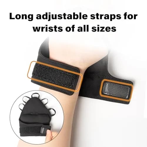 Noah Baby Weighted Gloves for Tremors | Adjustable Hand Stability Aid, 2.4-4.5" Palm, Black thumbnail 2