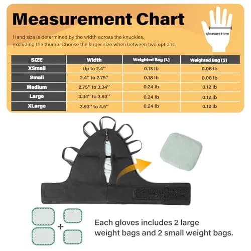 Noah Baby Weighted Gloves: Adjustable Hand Tremor Relief for Parkinson's & Wrist Instability thumbnail 6