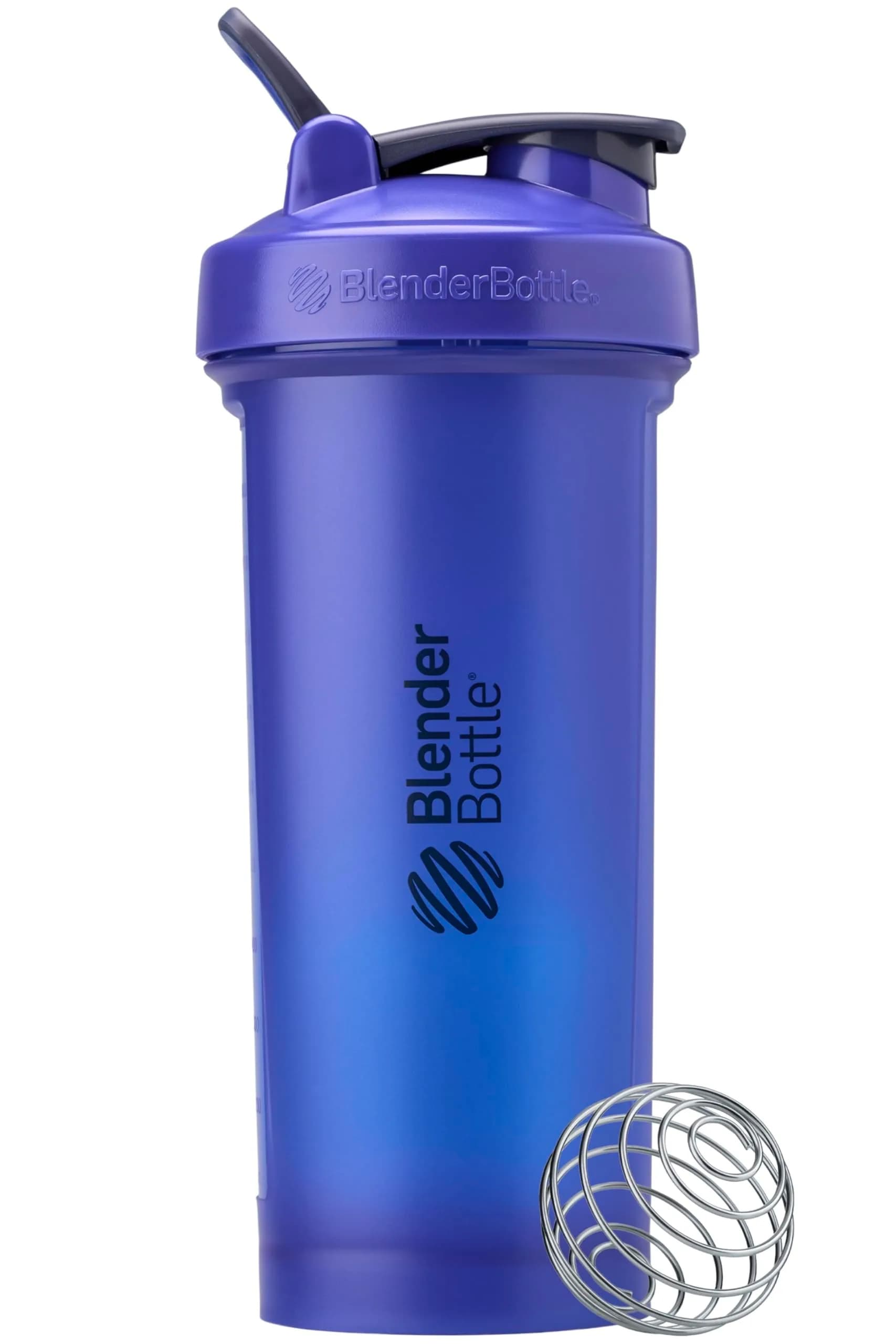 BlenderBottle Classic V2 Shaker Bottle Reflex Blue 45oz (34oz Max Fill) | Patented Mixing System for Protein Shakes & Smoothies — 28 Ounces