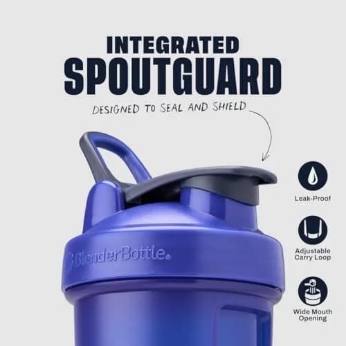 BlenderBottle Classic V2 Shaker Bottle 28 oz (828 ml) Reflex Blue | Patented Mixing System thumbnail 2
