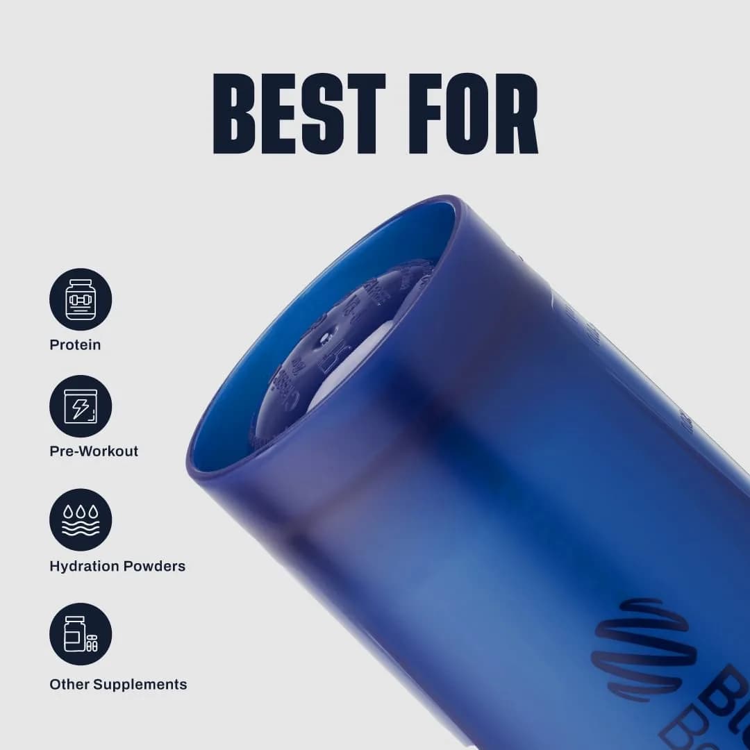 BlenderBottle Classic V2 Shaker Bottle - Reflex Blue, 28 Ounces | Perfect for Protein Shakes & Smoothies - view 4