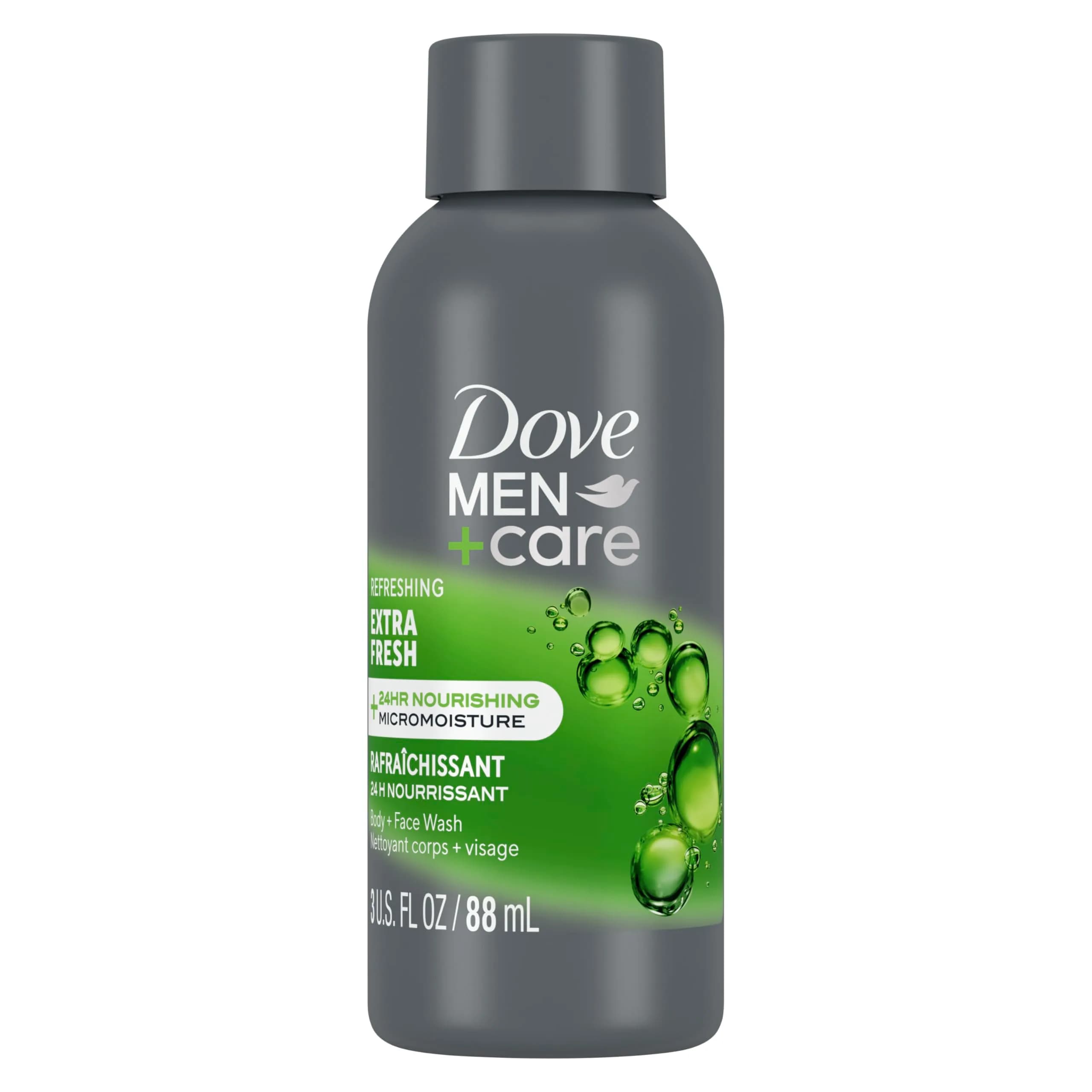 Dove Men+Care Extra Fresh Body Wash 88ml (3 Fl Oz) | Hydrates Skin All Day - main product image