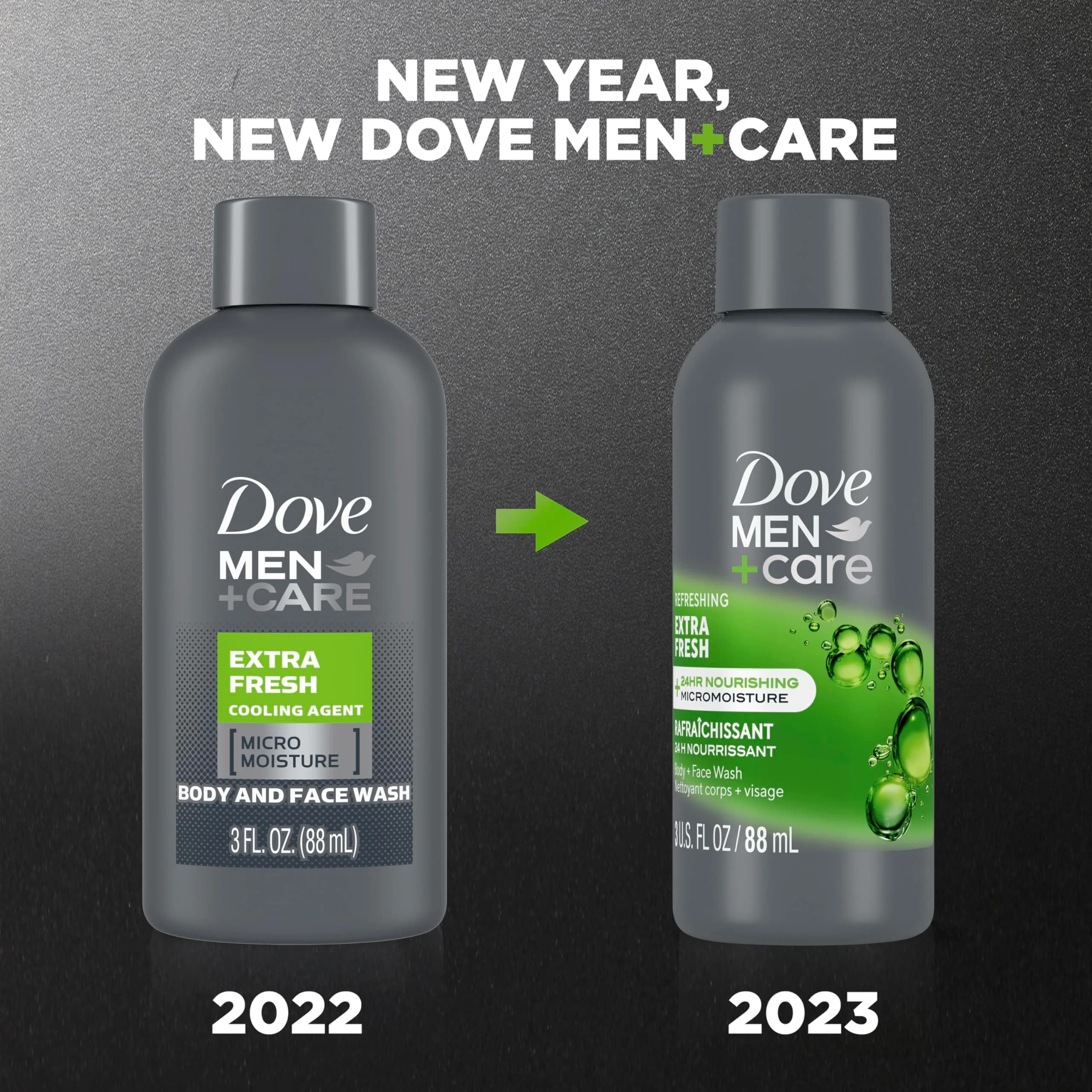 Dove Men+Care Extra Fresh Body Wash 88ml (3 Fl Oz) | Hydrates Skin All Day - view 2