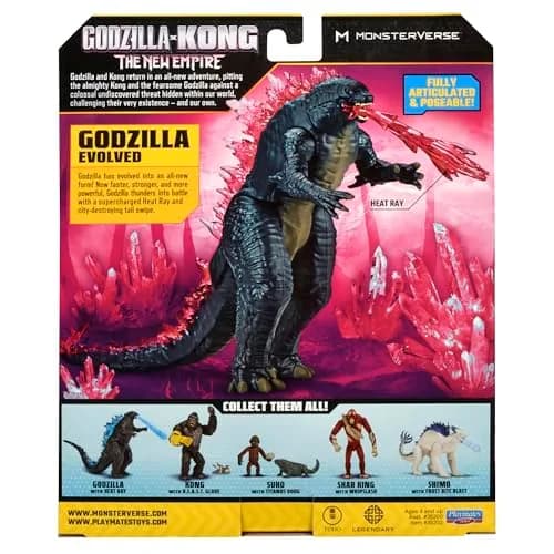 PlayMates Godzilla x Kong 6" Godzilla Evolved Action Figure with Heat Ray | ASTM-Tested Toy thumbnail 5