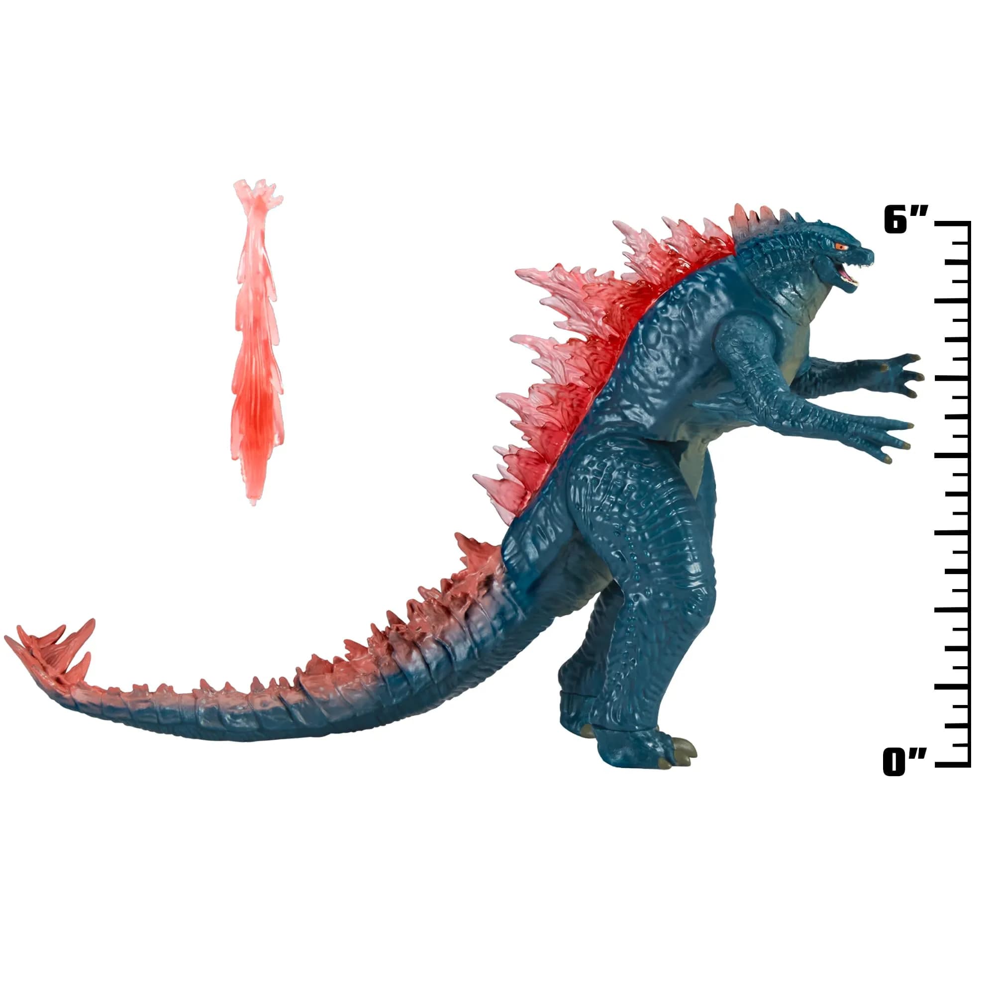 PlayMates Godzilla x Kong 6" Godzilla Evolved Action Figure with Heat Ray | ASTM-Tested Toy - view 2