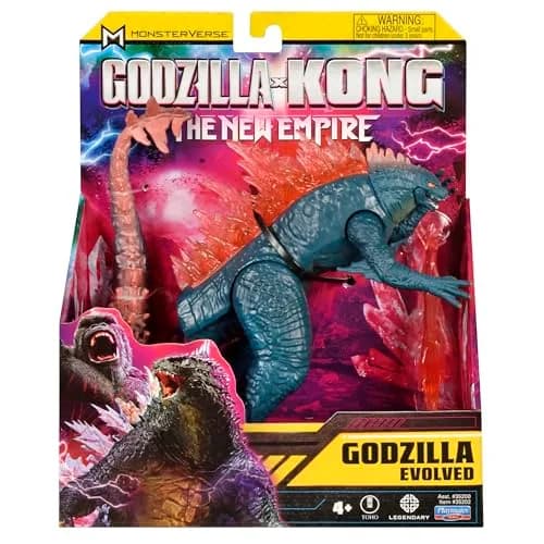 PlayMates Godzilla x Kong 6" Godzilla Evolved Action Figure with Heat Ray | ASTM-Tested Toy thumbnail 3