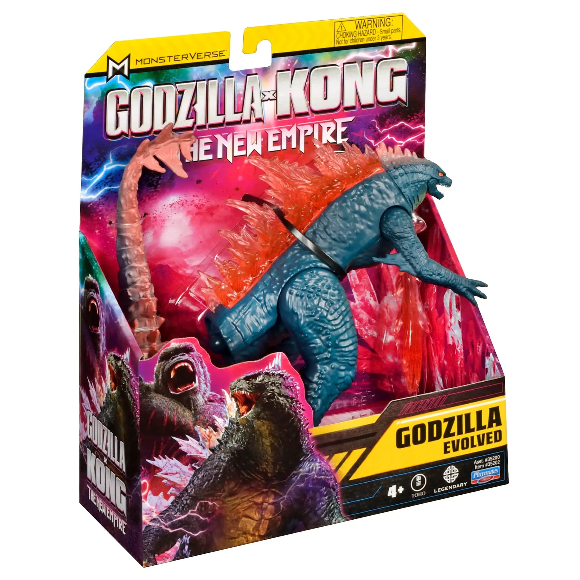 PlayMates Godzilla x Kong 6" Godzilla Evolved Action Figure with Heat Ray | ASTM-Tested Toy - view 4