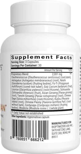 BIOptimizers Stress Guardian 90 Capsules | Stress Support Supplement for Mental Clarity & Resilience thumbnail 2