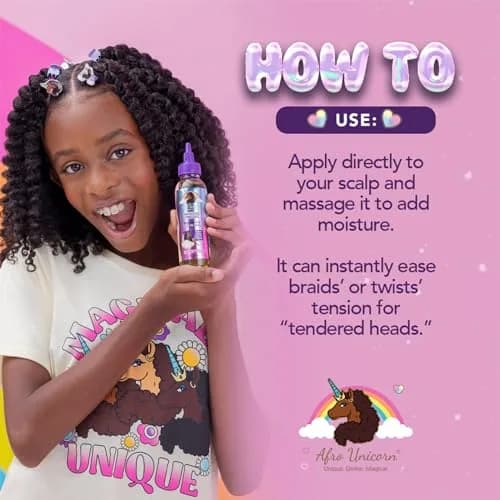 MAGICAL TRESSES Afro Unicorn Scalp Serum 3 Pack | Frizz Control & Hair Nourishment for Women & Kids thumbnail 8