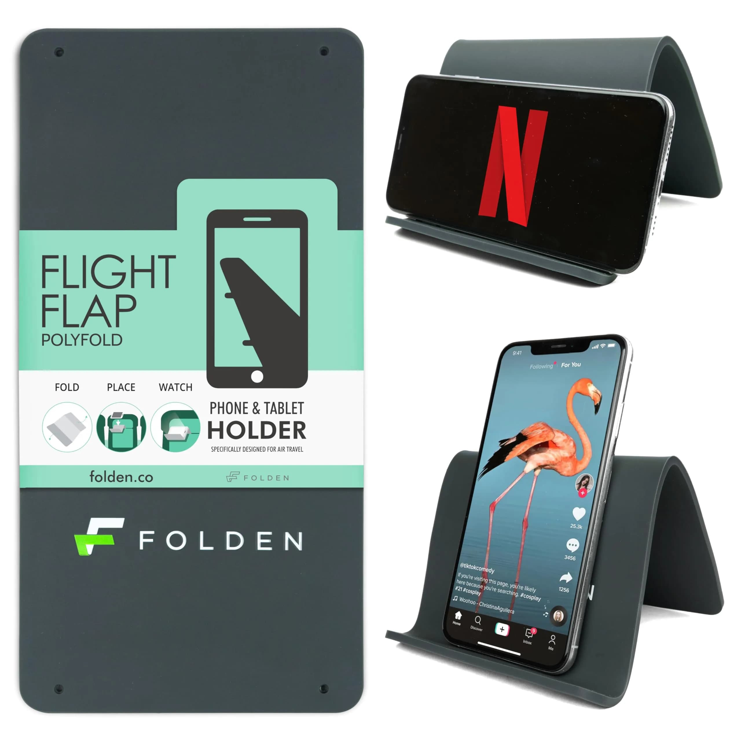Flight Flap Large Silicone Airplane Phone Holder | 30.5cm x 17.8cm (12in x 7in) - main product image