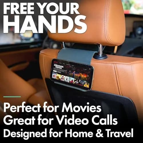 Flight Flap Airplane Phone Holder - Foldable Phone Stand for Plane Travel | Flexible Silicone Travel Gadget thumbnail 3