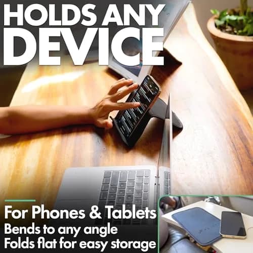 Flight Flap Airplane Phone Holder - Foldable Phone Stand for Plane Travel | Flexible, Durable & Compact thumbnail 8