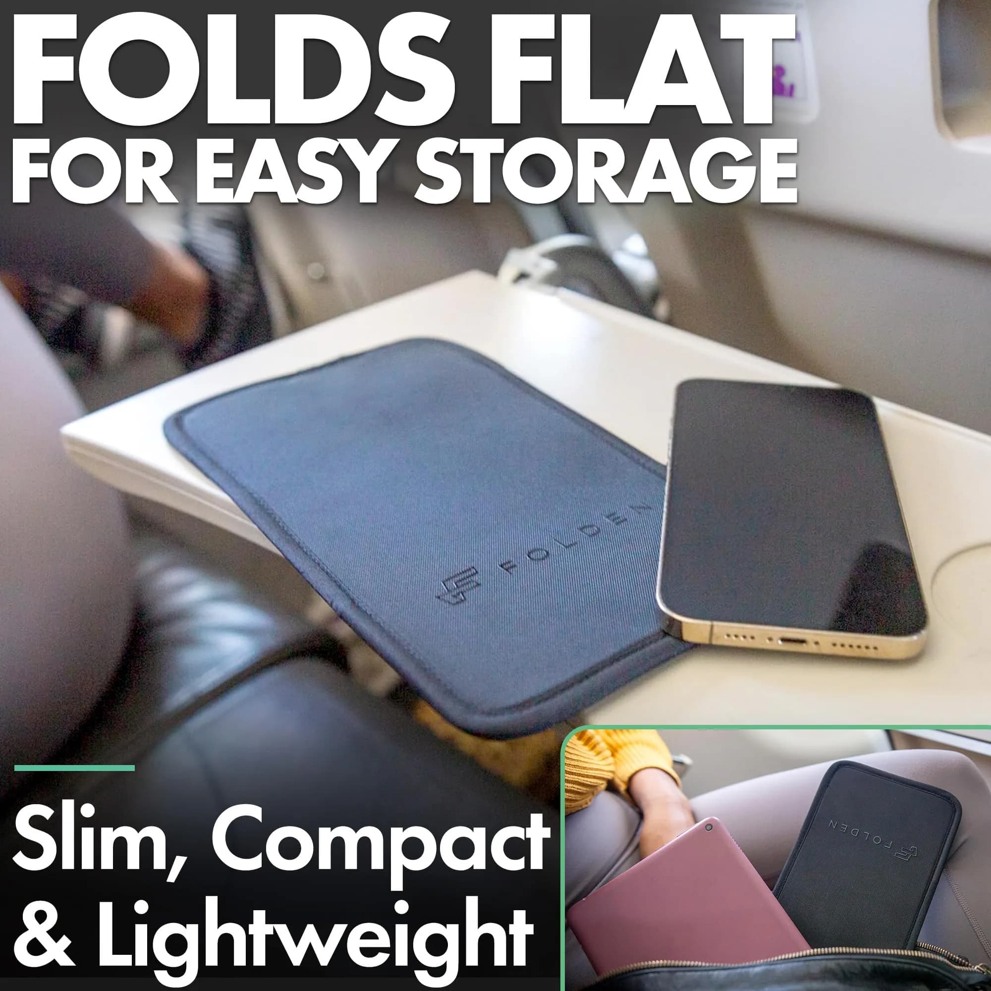 Flight Flap Large Cordura Airplane Phone Holder | Secure & Foldable for Plane Travel - view 4