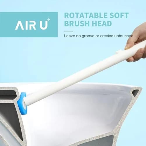AIR U+ Disposable Toilet Brush System with 24 Refills | Wall-Mountable, Automatic Storage, Ocean Breeze Scent thumbnail 5