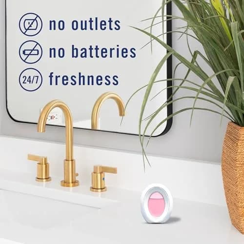 Febreze Bathroom Air Freshener Lilac & Watermelon Scents, 4ct (2 of Each Scent) | Odor-Fighting Plug-In Alternative for Small Spaces thumbnail 5