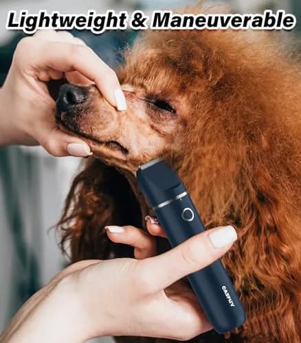Casfuy Cordless Hair Trimmer for Pets | Low Noise, USB Rechargeable, Double Stainless Steel & Ceramic Blades (0.4''-1'') thumbnail 5