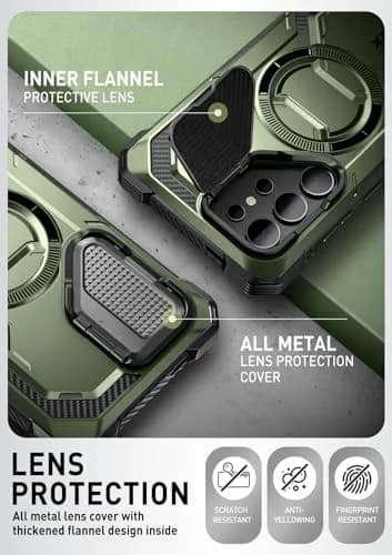i-Blason Armorbox for Galaxy S24 Ultra Case with Camera Cover Stand & MagSafe, Green 17.9cm (7.24in) | MIL-STD 810G-516.6 Certified Drop Protection thumbnail 7