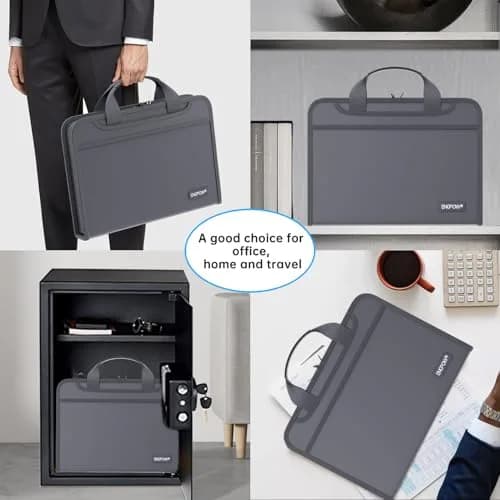 ENGPOW Fireproof Accordion File Organizer 37.1cm (14.4in) | UL94-V0 Rated for Documents thumbnail 6