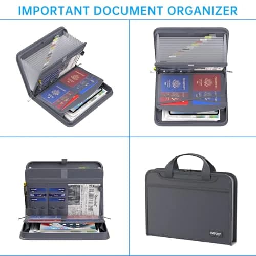 ENGPOW Fireproof Accordion File Organizer 37.1cm (14.4in) | UL94-V0 Rated for Documents thumbnail 3