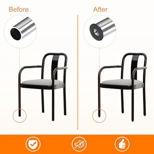 uxcell 10Pcs M8 Thread Round Tube Inserts for Furniture Legs 25mm | Stable Support & Easy Fit thumbnail 5