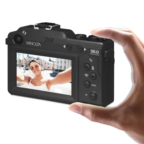 Minolta MND65 56MP Digital Camera 32GB Kit | 4K 60FPS Video, 18X Zoom, Dual-Lens Selfie thumbnail 6