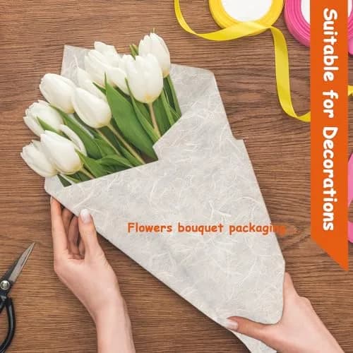 Phaicoilo Mulberry Paper Sheets for Decoupage & Crafts, 50 Sheets A4 (21x30cm) | Acid-Free, Printable Washi Rice Paper thumbnail 5